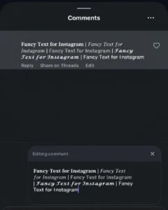 Bold Text Generator Instagram Comment