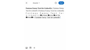 Bold text Generator LinkedIn